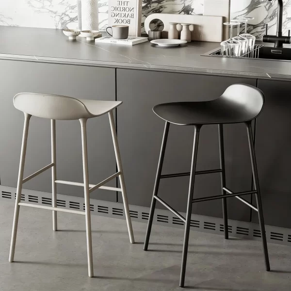 detalles-cocina-minimalistavintage--isla-sin tiradores manija-liso-melamina 07