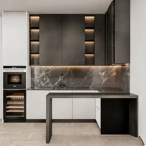 soul-cocina-oscura-vitrinas-vidrio-estriado-negra-bronce 15